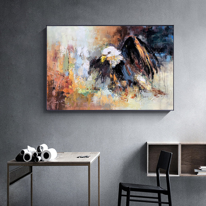 Eagle, Black And Silver / 80x130cm