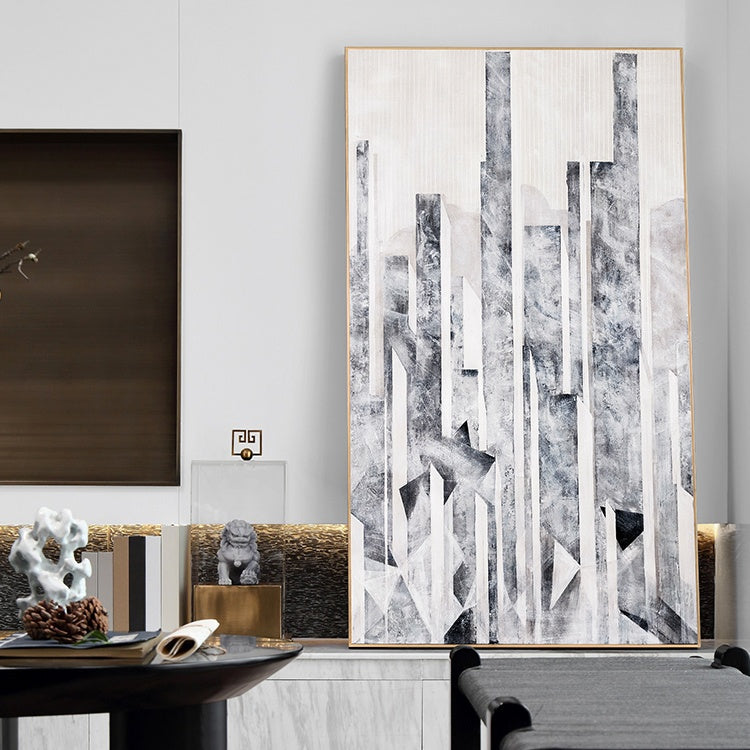 Crystal Clear, Black And Silver / 75x120cm