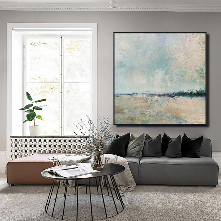 Easy Breeze, Black And Silver / 150x150cm