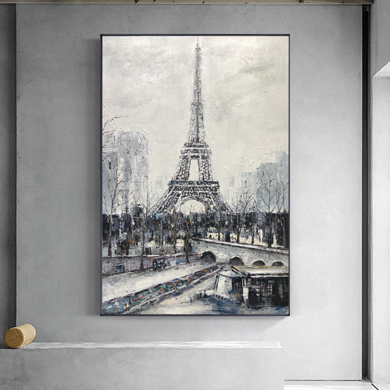 Paris, Black And Silver / 75x120cm