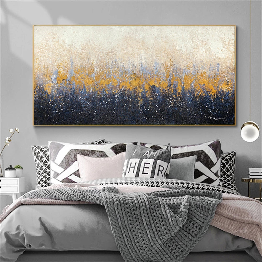 Milky Way Above My Head, Golden / 120x240cm