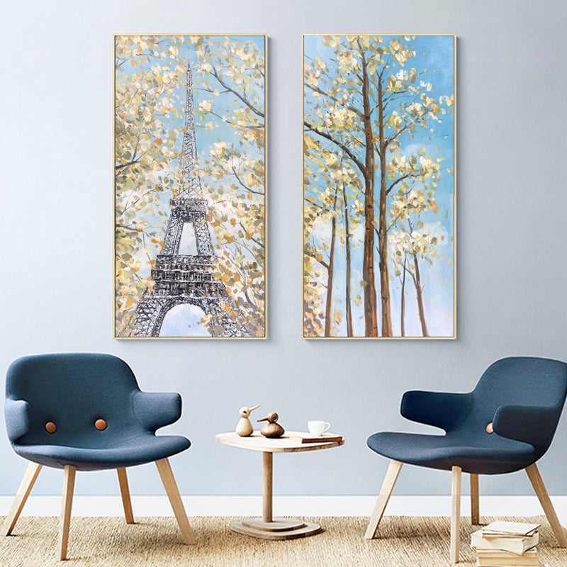 Spring In Paris Set, Rolled Canvas / 100x200cm / 100x200cm