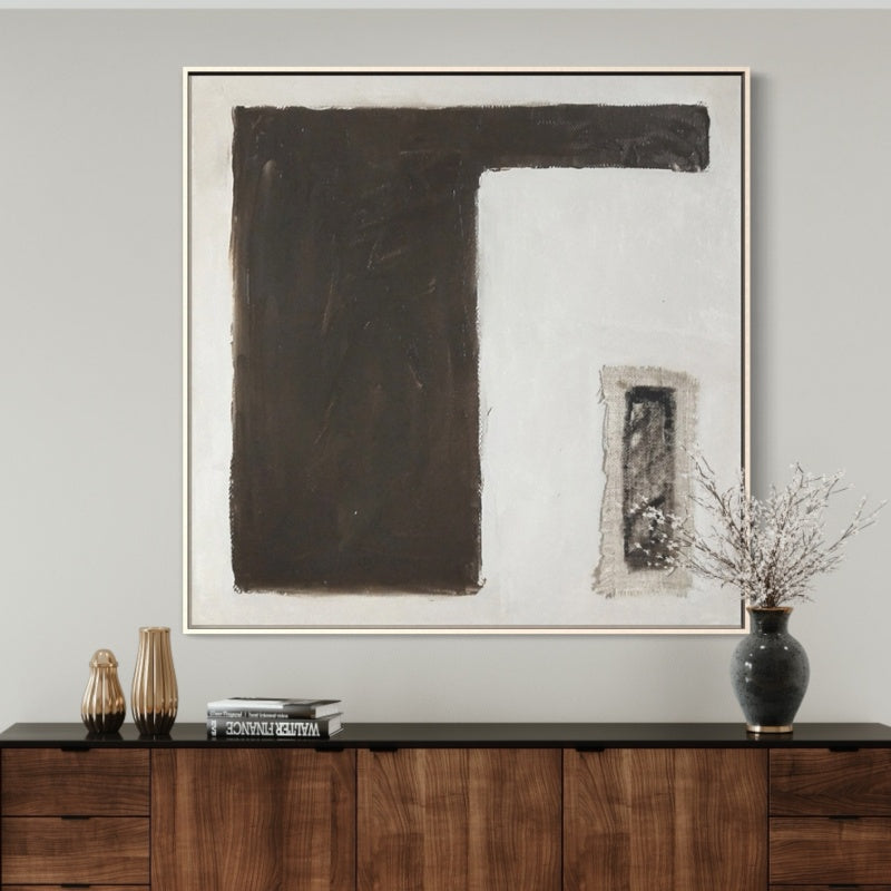 Mid Century Modern, Golden / 70x70cm