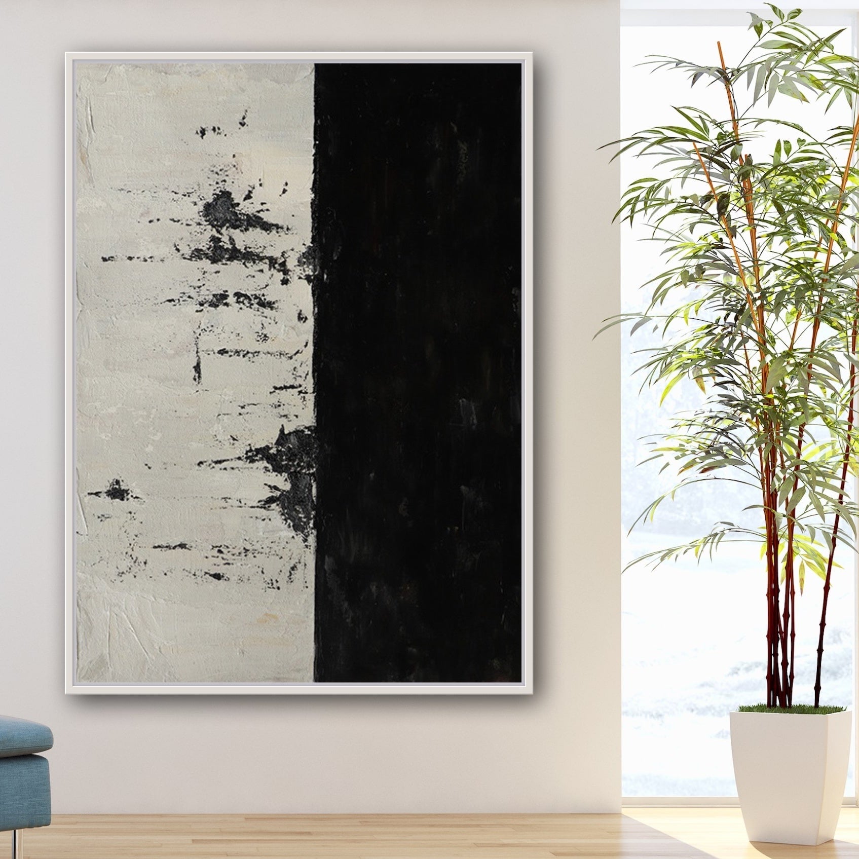 Ovedue, Black And Silver / 60x90cm