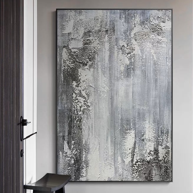 Moon-blanched Land, Silver / 120x180cm