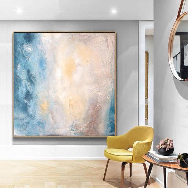 Mystic Mirage, Golden / 150x150cm