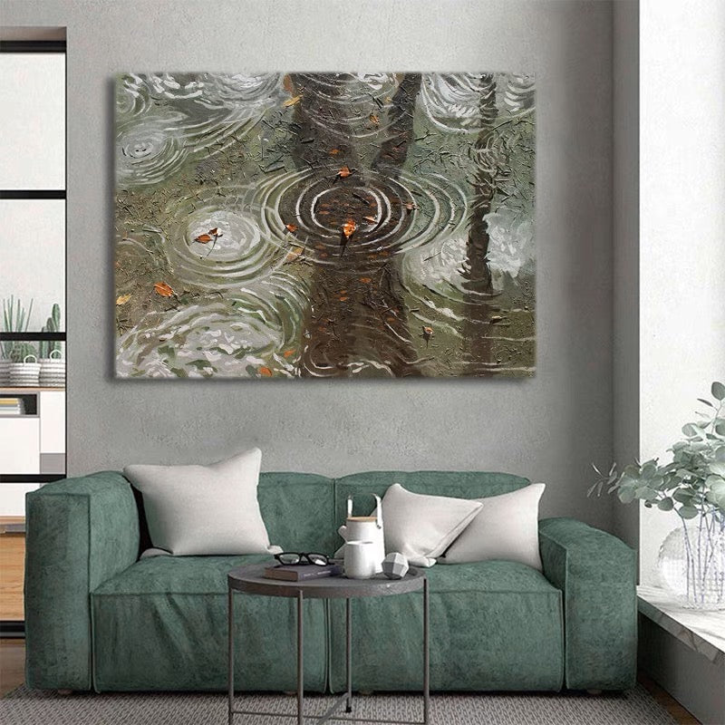 Ripples 1, Black And Golden / 100x133cm
