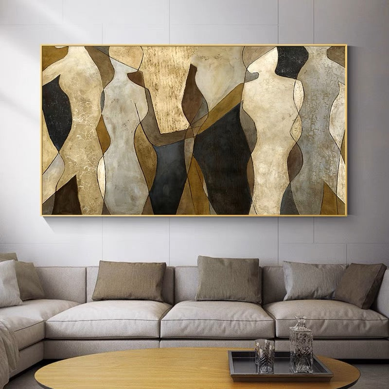 Speeches, Golden / 100x133cm