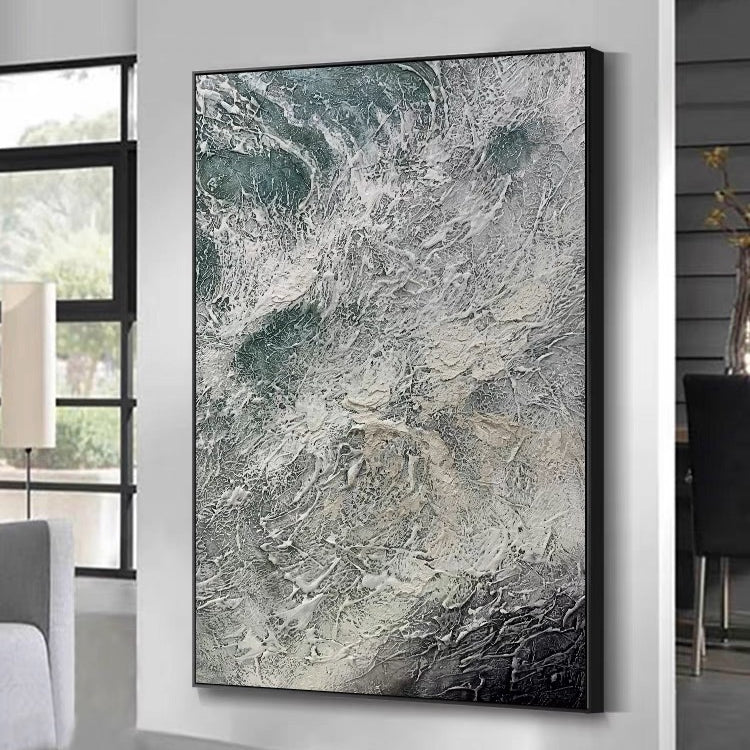 The Waves, Black / 180x240cm