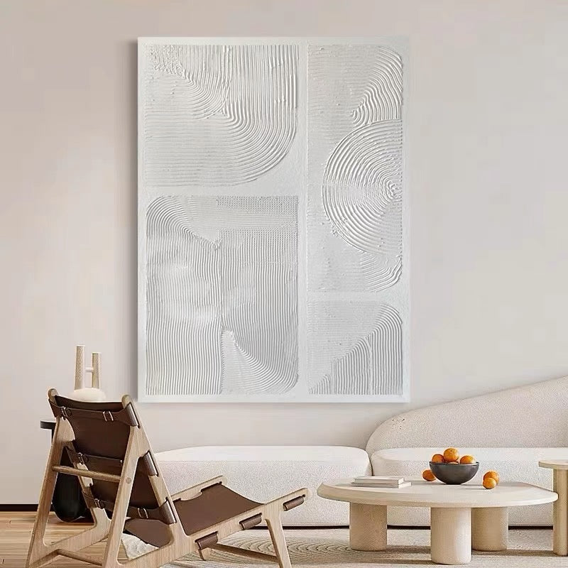 White Play 1, Black And Silver / 63x90cm