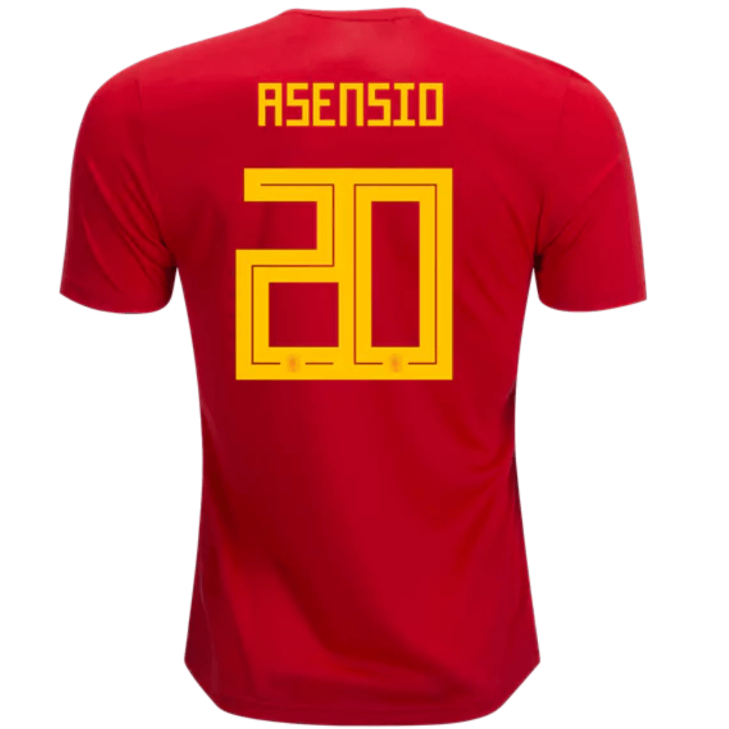 marco asensio spain jersey