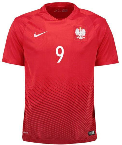 Poland 2016 Away Jersey Lewandowski #9 