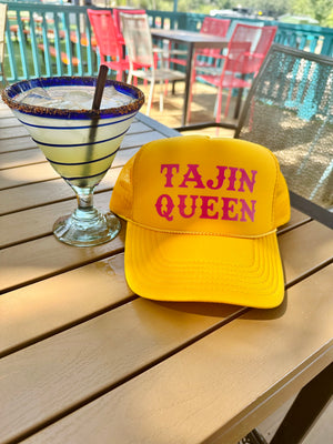 tajin queen trucker hat - shock
