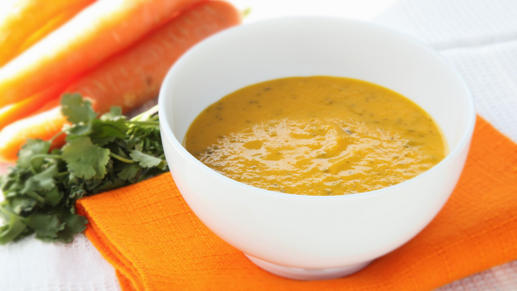 Classic carrot and coriander soup