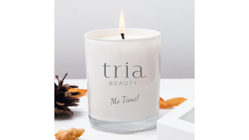 Tria’s relaxing “Me time” candle
