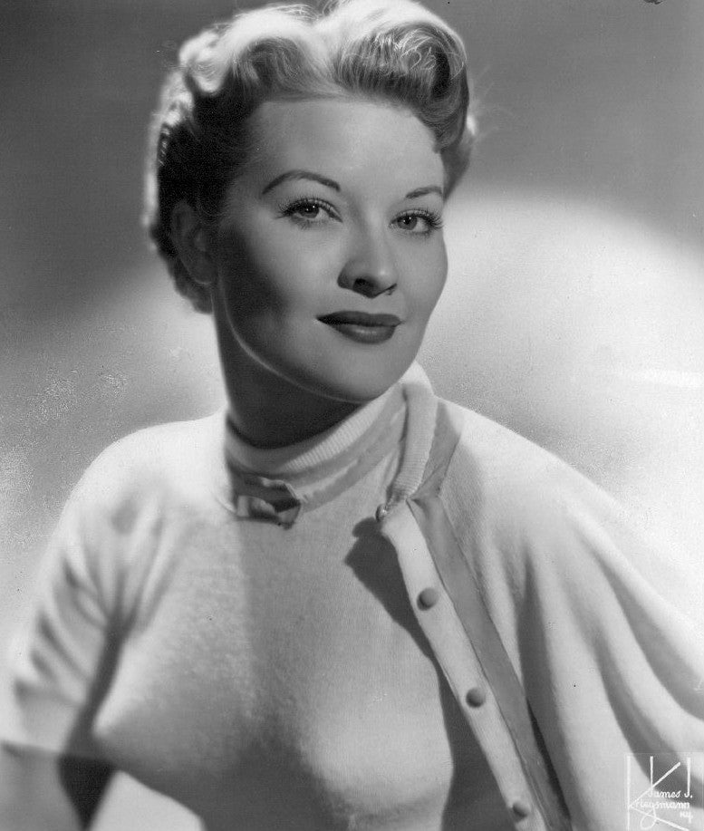 image of Patti Page in 1955 wearing a bullet bra