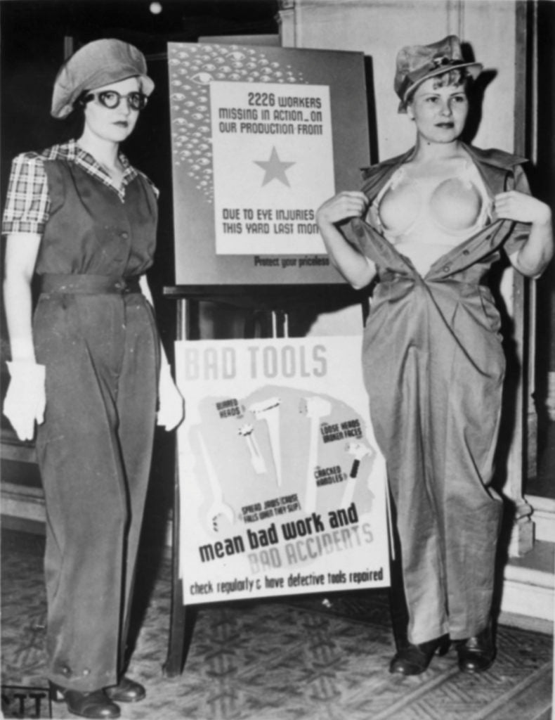 READ THIS BEFORE YOUR SHOP FOR A BRA! - Tria Beauty UK - image of women during the world wars demonstrating bras as safety equipment for women