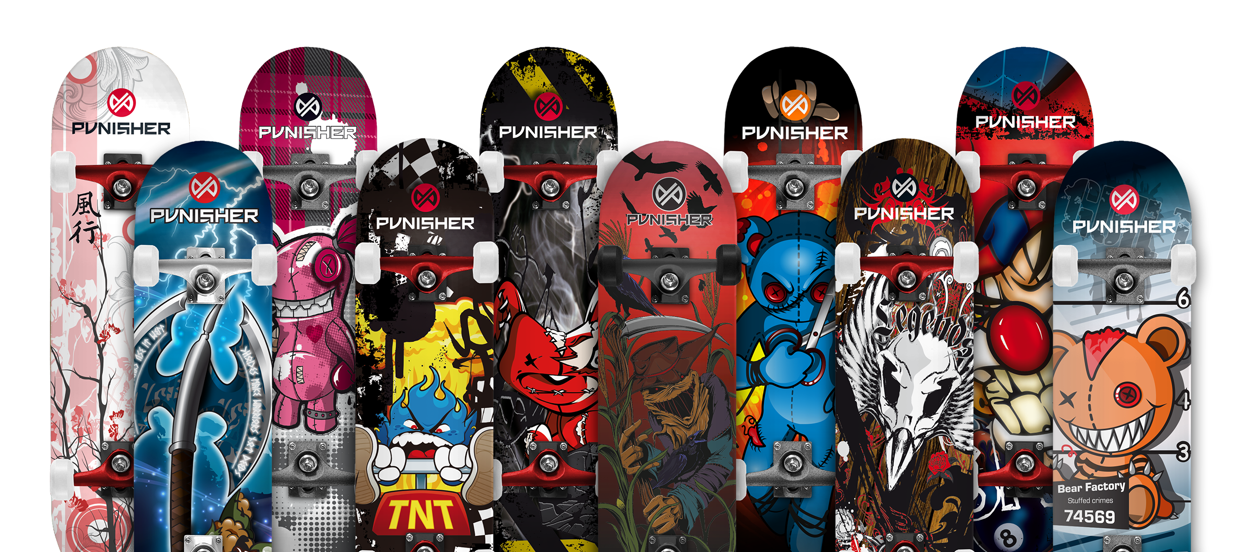 PUNISHER BEGINNER/YOUTH SKATEBOARDS