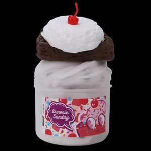 Brownie Sunday 8oz - Slimeatory - 8oz Slime Containers