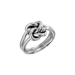 Sterling Silver (.925) Double Knot Ring 