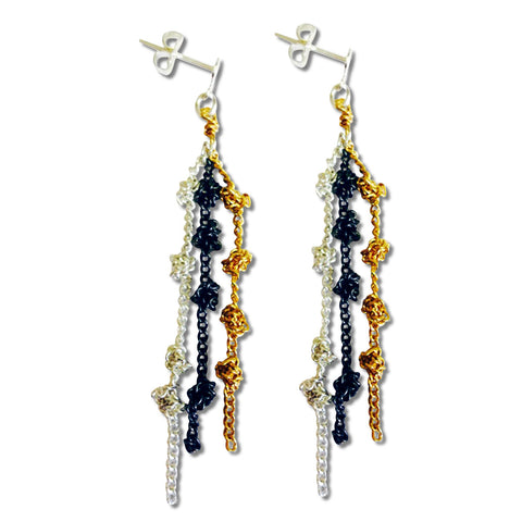 Triple Chain Earrings – TistiK