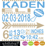 Download Baby Boy Rattle Birth Announcement svg dxf eps png Vector ...