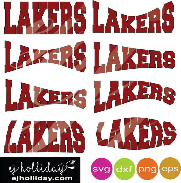 Download Lakers curved svg dxf eps png Vector Graphic Design ...