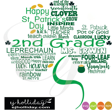 Pinch Proof St Patrick S Day Shamrock Svg Dxf Eps Png Vector Graphic Ej Holliday Southern Legend