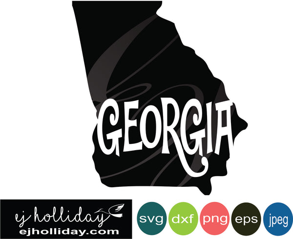 Download State of Georgia svg eps jpeg jpg png dxf Graphic Design Digital Cutti - Ej Holliday "Southern ...