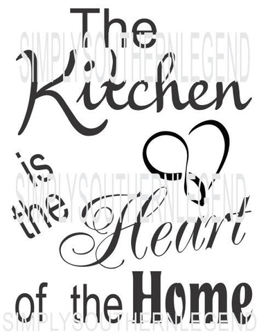 The Kitchen Is The Heart Of The Home Svg Instant Download Silhouette C Ej Holliday Southern Legend