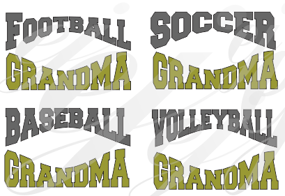 Download Sports Grandma Curved SVG EPS DXF PDF JPG JPEG VECTOR Graphic Design D - Ej Holliday "Southern ...