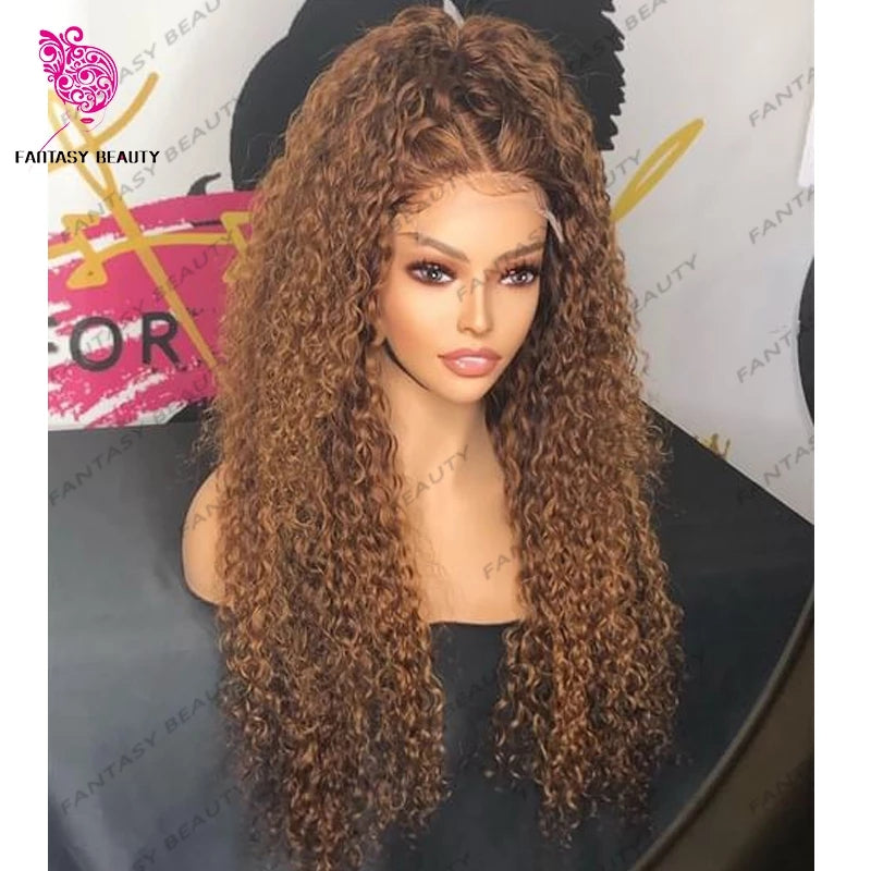 13x6 Curly Baby Hair Edges Wig 30 34 Inch Deep Wave Curly Lace Front Human  Hair Wigs Transparent HD Lace Frontal Closure Wig