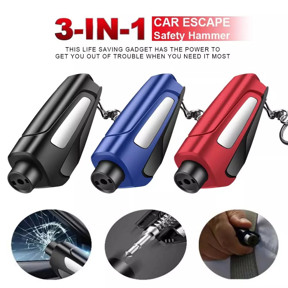 (🌲 SAVE 48% OFF)2023 Upgraded 3 in 1 car window breaker(BUY 3 GET EXTRA 15% OFF)