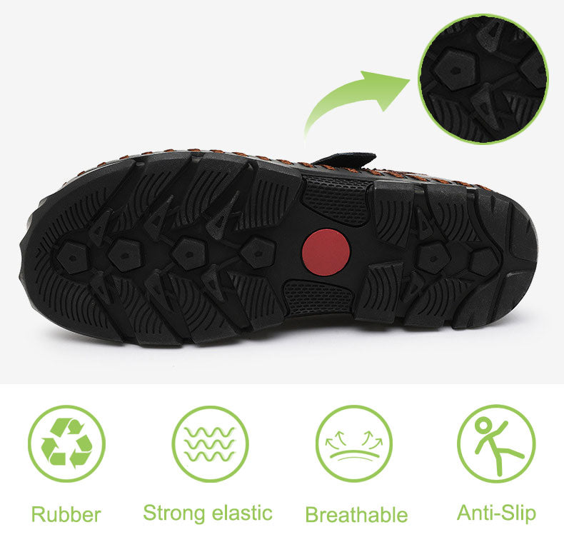 Non-slip rubber sole and elastic rubber crocs shoes