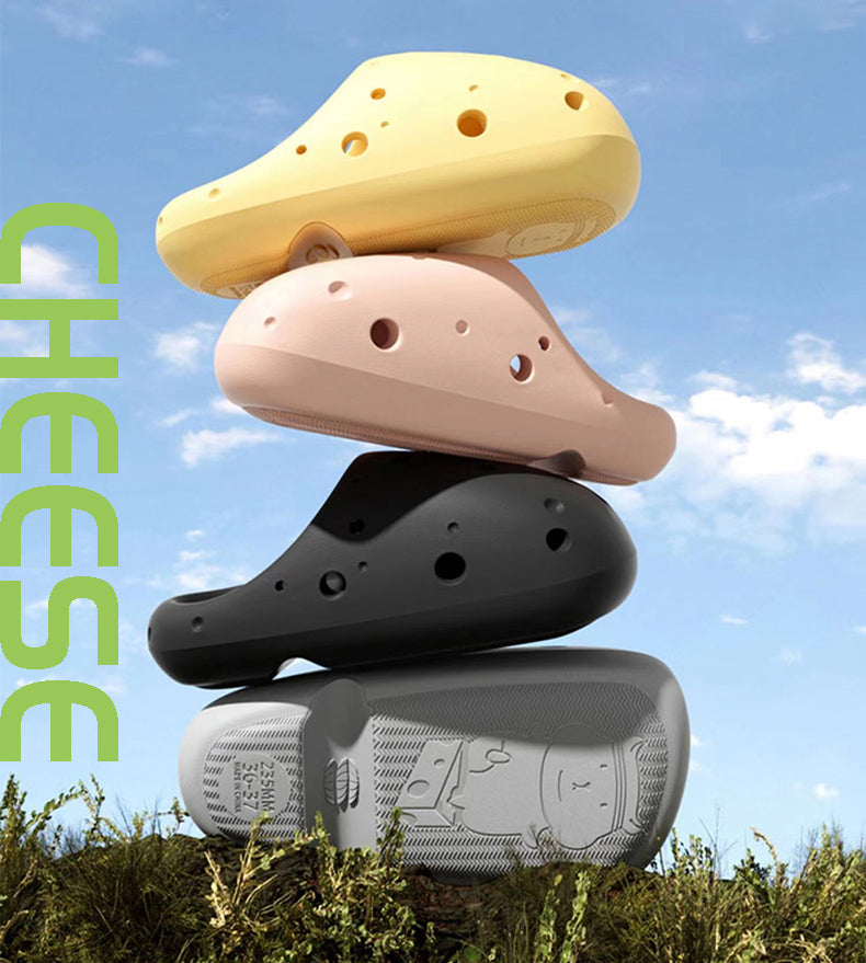 Suryoo The Cheese Crocs Slides