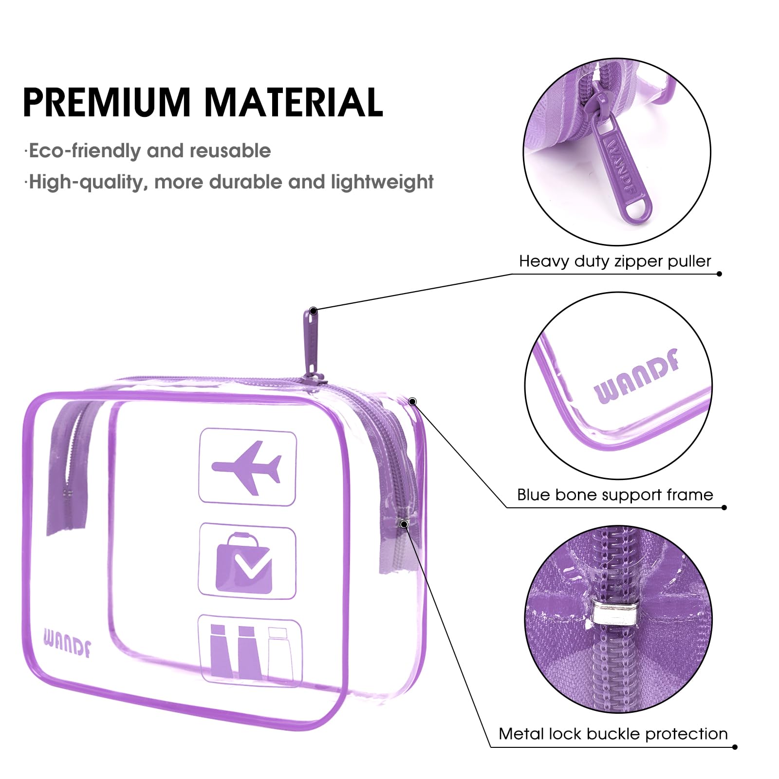 TSA Approved Clear Travel Toiletry Bag-image-40