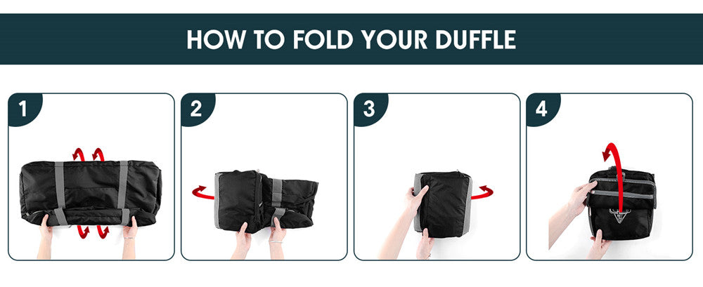 how to fold the WANDF duffle bag