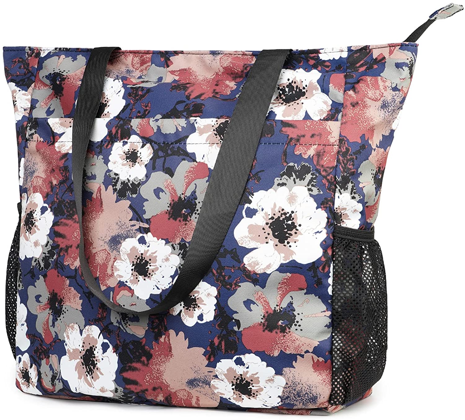 WF8027 Floral Beach Tote Shoulder Bag-image-3