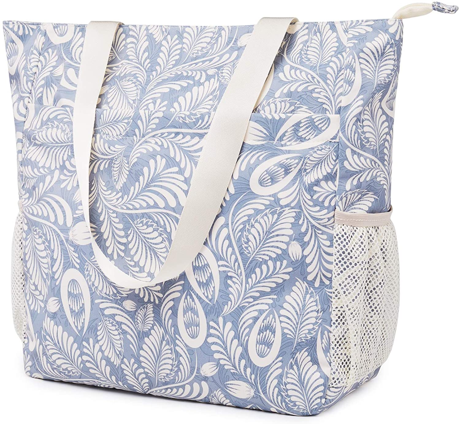 WF8027 Floral Beach Tote Shoulder Bag-image-0