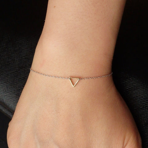 thin silver bracelet chain