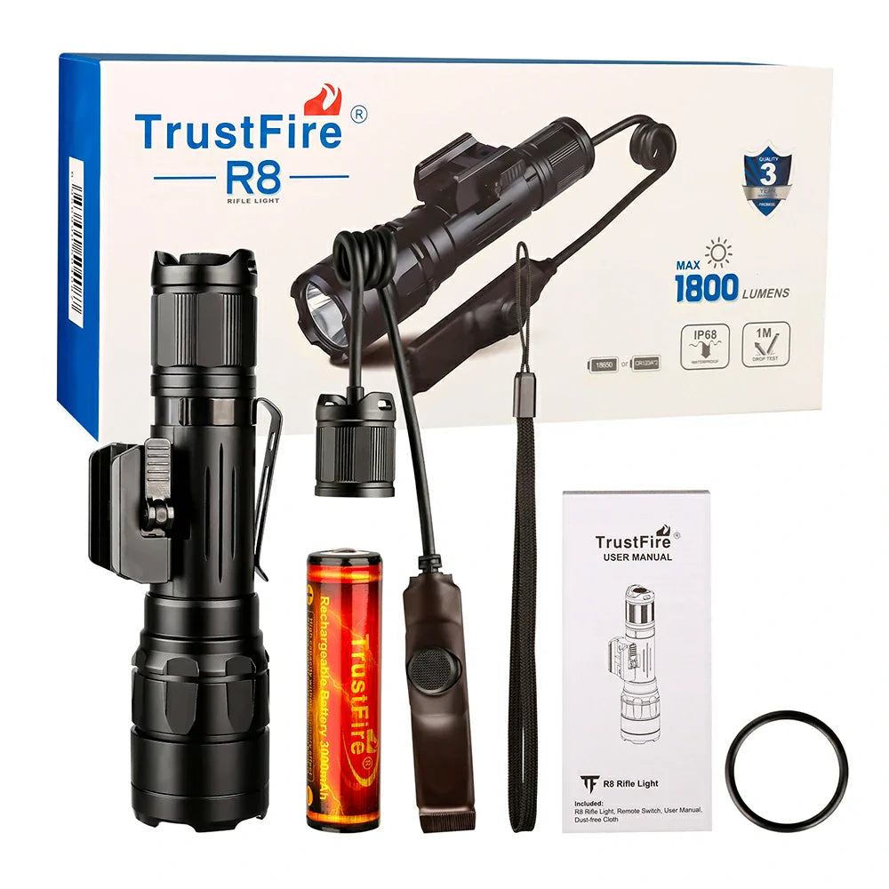 R8 TrustFire Rifle / EDC Flashlight 1800 lumens