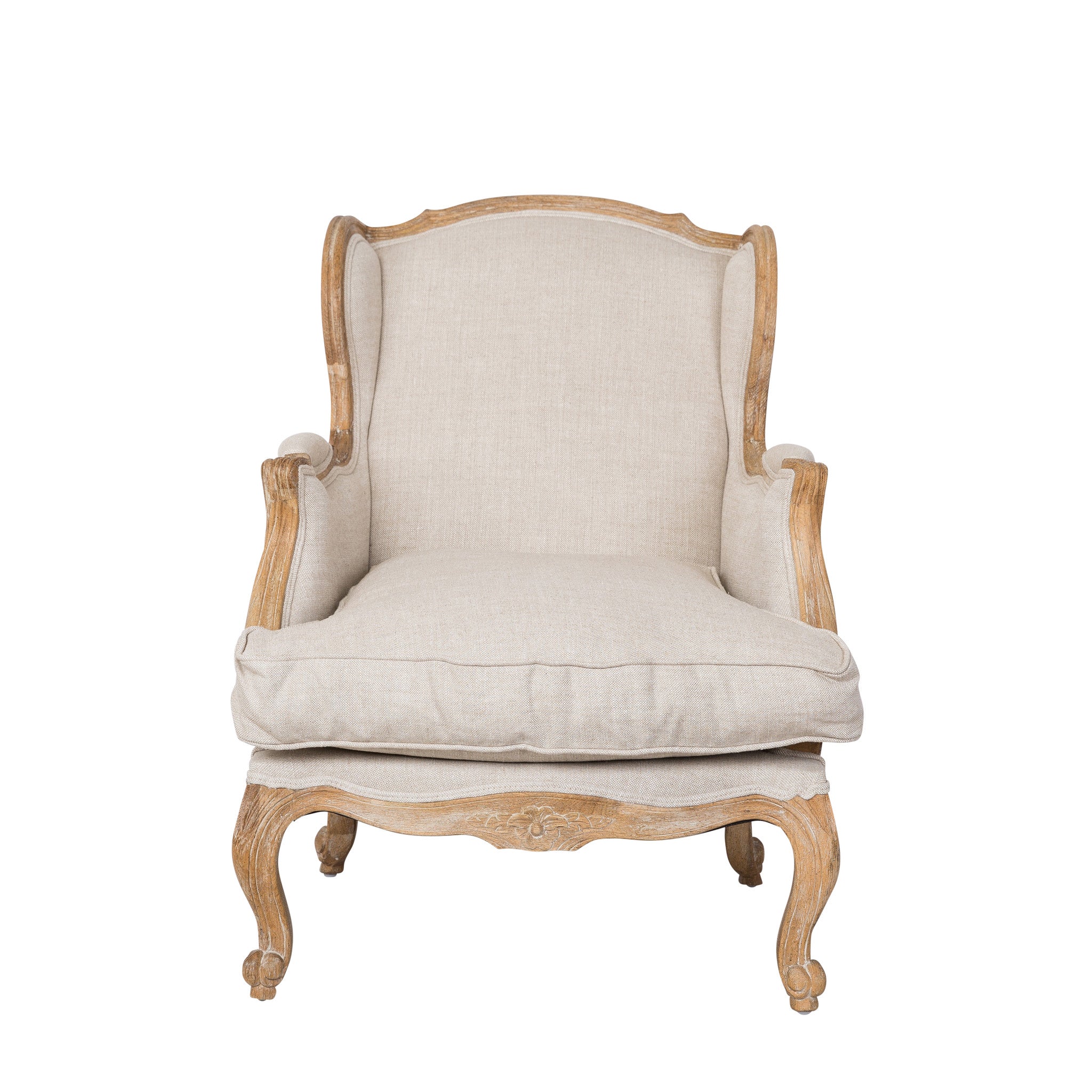 louis xv wingback chair