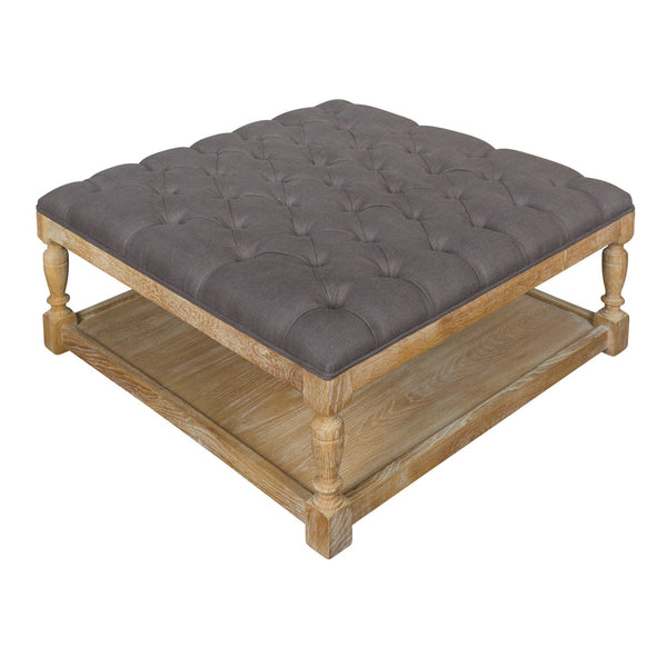 Tufted Coffee Table Ottoman in Coco The Perfect Living Room Furniture