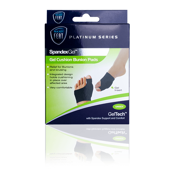 Platinum Series Spandex Gel Cushion Bunion Pads For Helping with Plantar Fasciitis