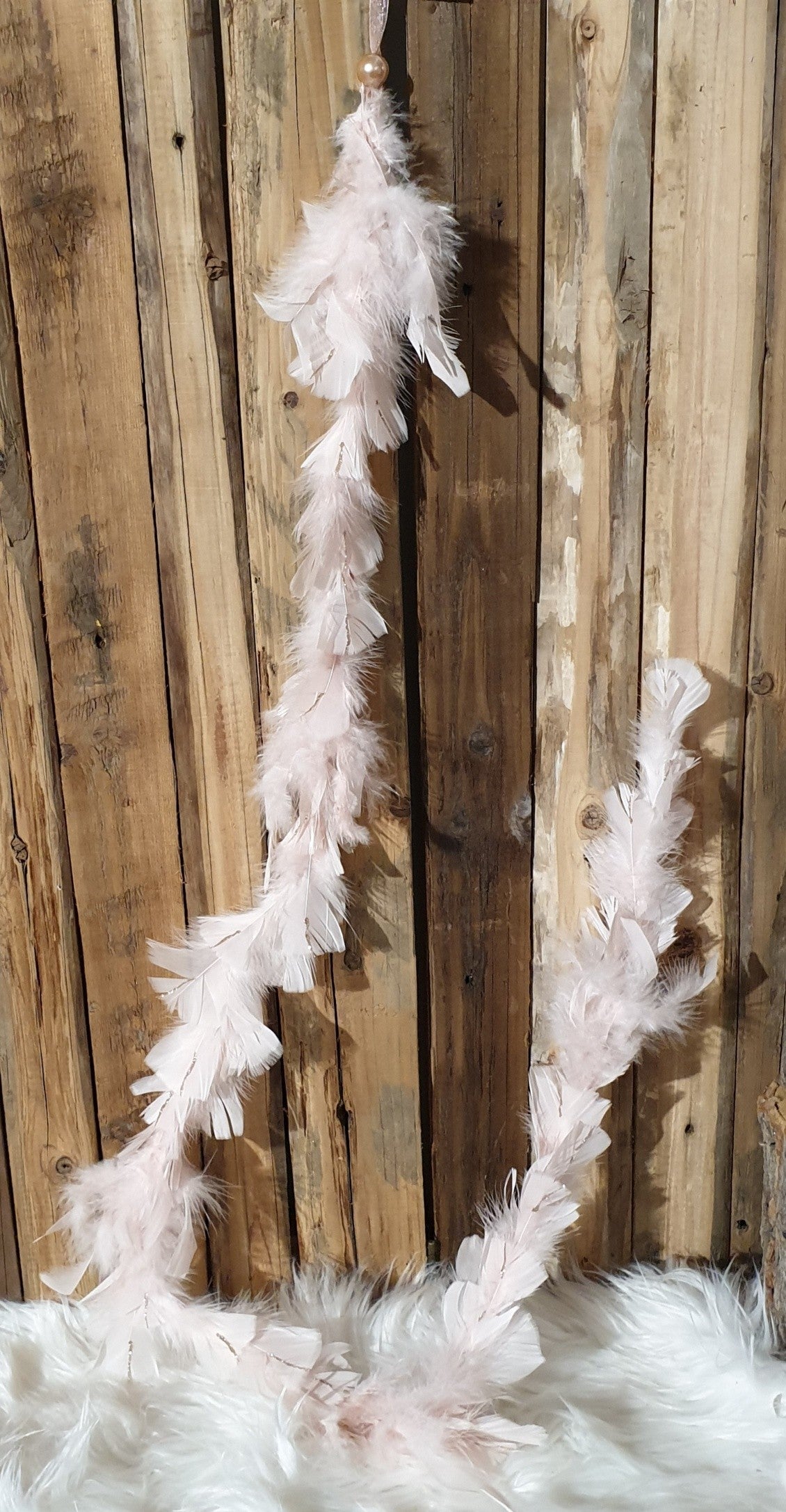 Guirlande de Noël Plumes - 140 cm - Pailletées