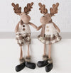 Couple renne noel marron