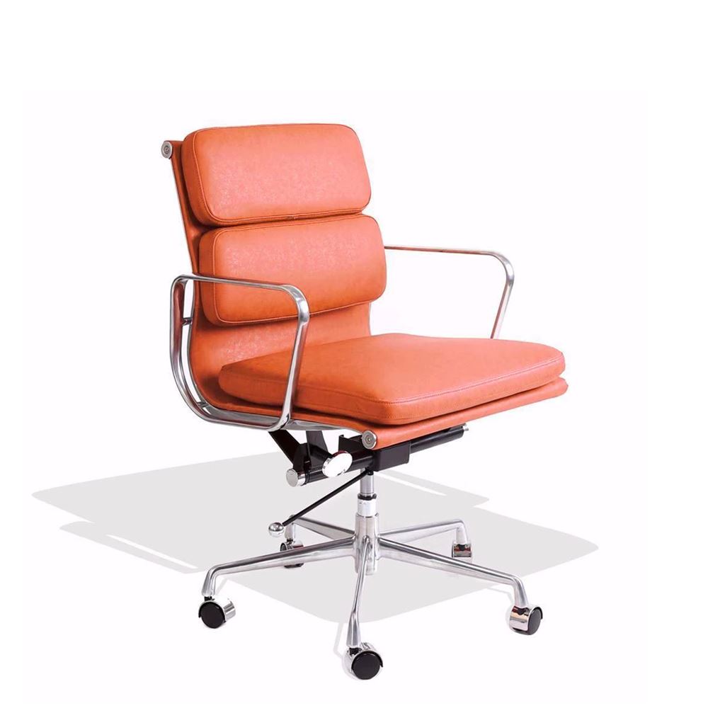 Eames Style Executive Soft Pad Low Back Office Chair Premium Pu
