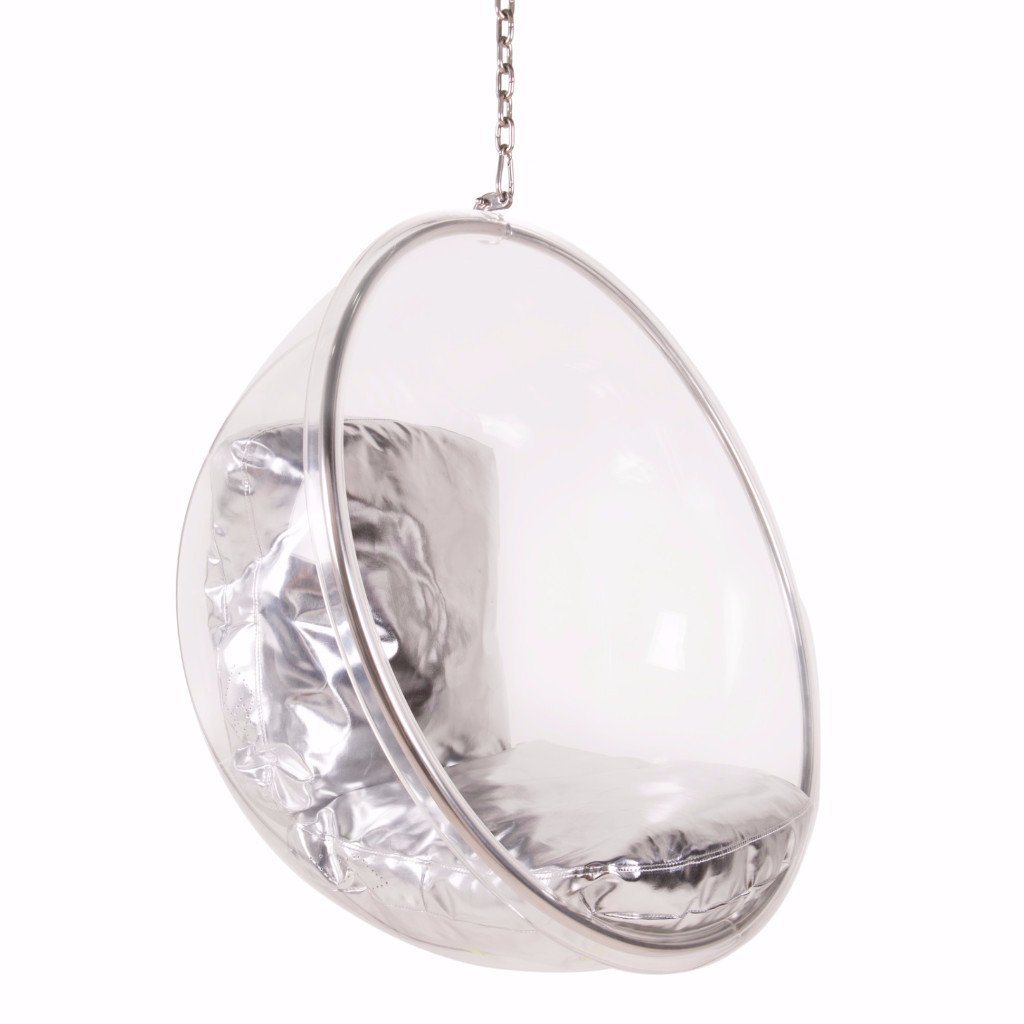 eero aarnio style bubble chair clear  nathan rhodes