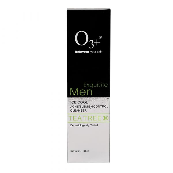 O3+ Men Tea Tree Ice Cool Acne Blemish Control Cleanser 
