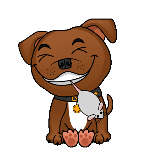 emoji de Staffordshire Bull Terrier en train de manger